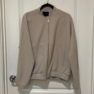 Bomber jacket cream color